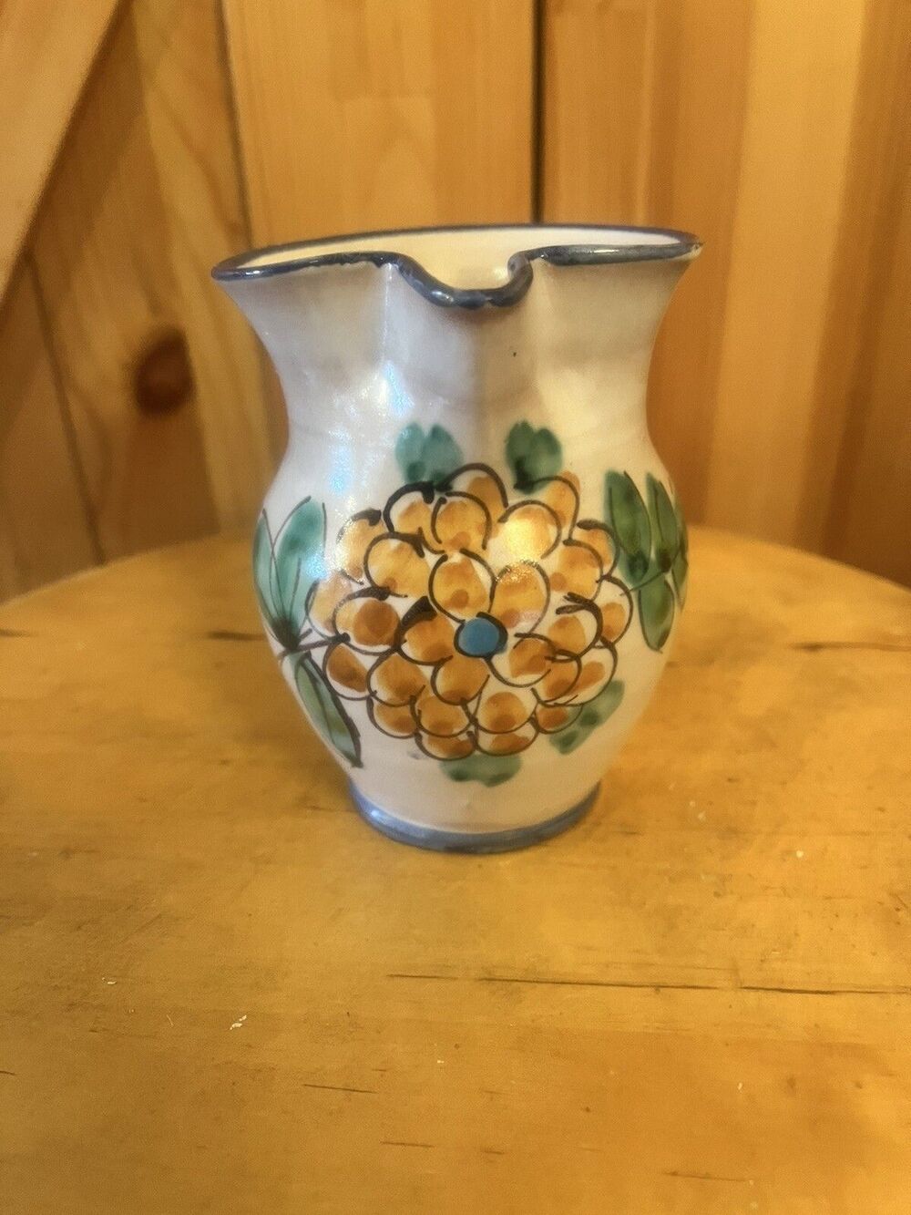 Vietri Pottery 4”x5”Pitcher Made/painted By Hand In Italy (6080)